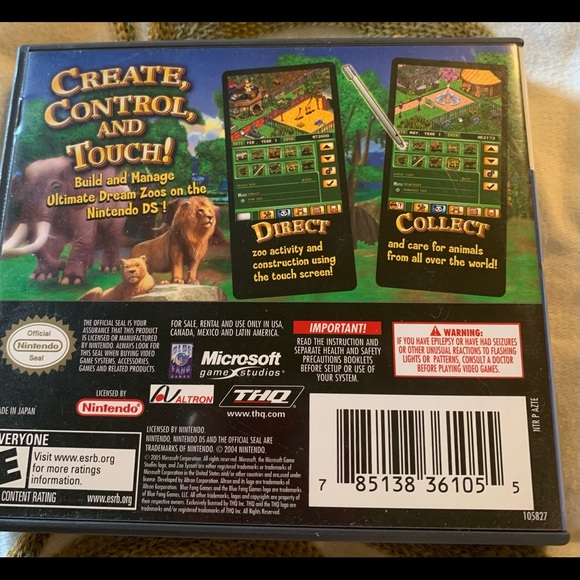 πHPπ Zoo Tycoon DS for Nintendo DS - used - Picture 2 of 3